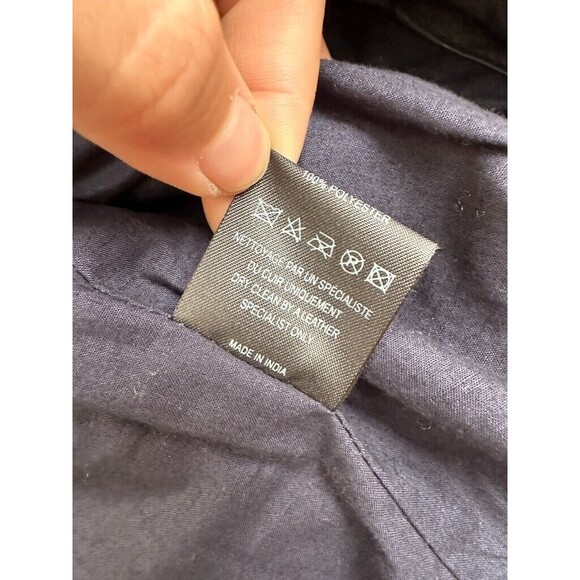 Isabel Marant Étoile Kady Quilted Washed Lamb Leather Jacket Ink Blue Size 38 - Picture 11 of 16